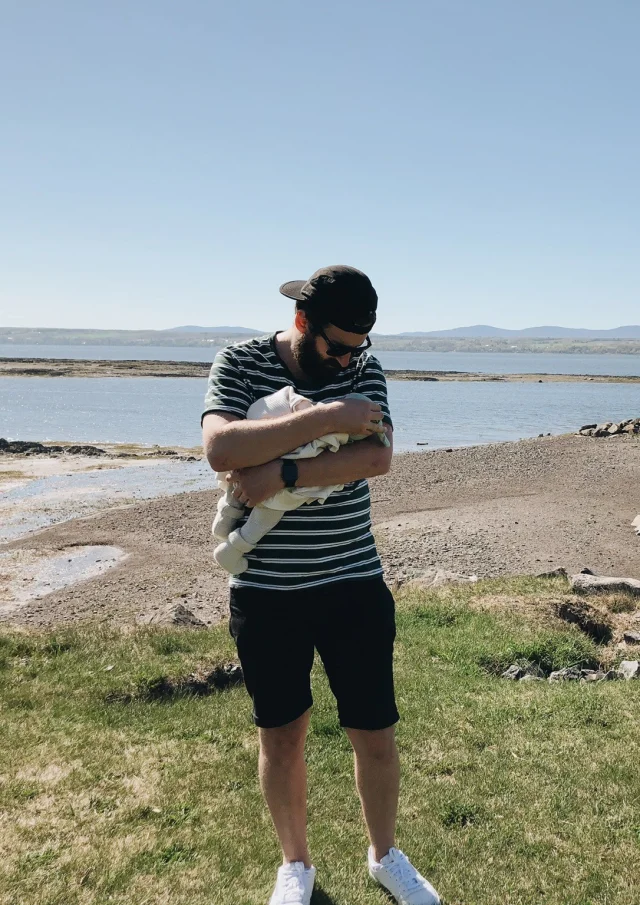 Première sortie de bébé sur la 132 à la Marina de Saint-Michel-de-Bellechasse