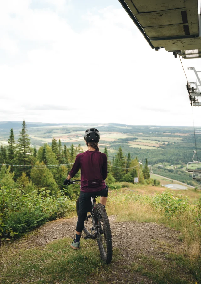 Sortie de AuQueb en vélo de montagne à Lac-Etchemin au Sentiers du Mont-Orignal